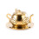 Efficient Tea Filter Pot Includes Cover 304 Nonrust Steel-Gold 1