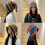 Gorro feminino de crochê com pompom e arco-íris. 4