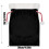 Black Velvet Santa Drawstring Pouch 30x40cm 3