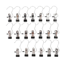 20 pezzi clip appendiabiti per leggings colore argento