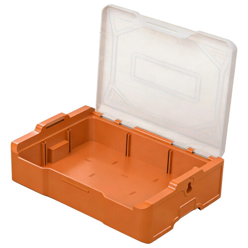 Space Saving Organizers Storage Box Stackable Up to 3-orange.