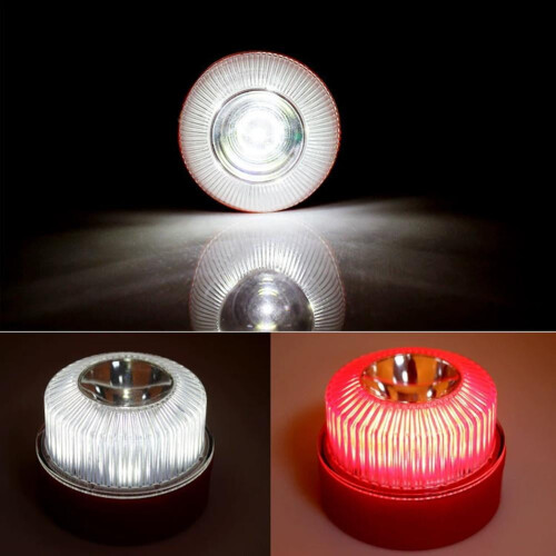Amber LED Strobe Warning Light – Rechargeable Magnetic 1
