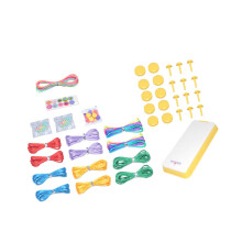 Colorful Bracelet Crafting Set Included Weaving Tools-Yellow