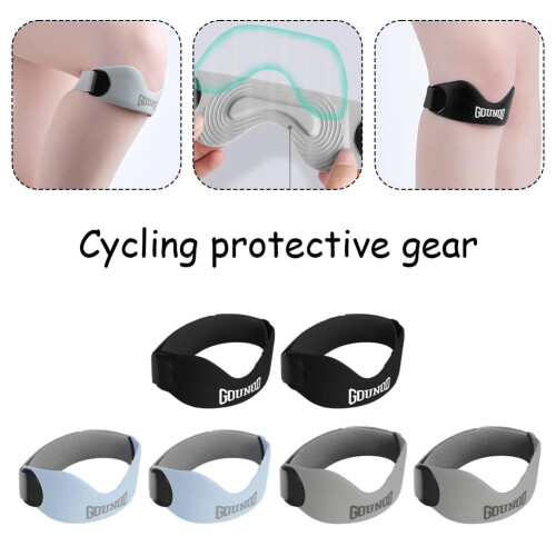 Silicone Patellar Tendon Support Strap Adjustable Knee Braces Strap 1