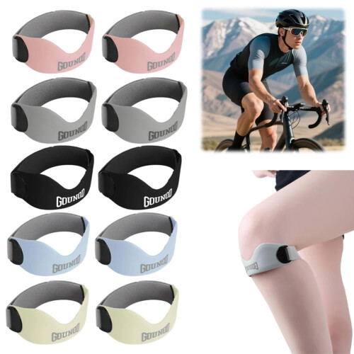 Silicone Patellar Tendon Support Strap Adjustable Knee Braces Strap 2
