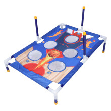 Jeu de cornhole intérieur/extérieur avec sacs de sable et anneaux de lancer pour le jardin, n 7888 4