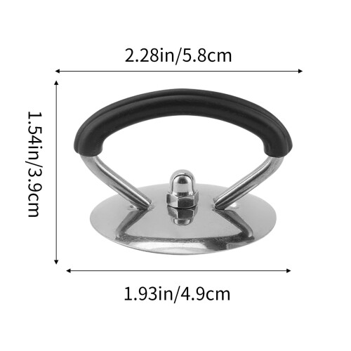 Silicone Pot Lid Handle Heat Resistant Non-Slip Black 1 Pc 2