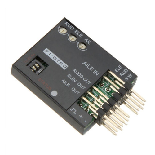 10X P1-GYRO 3-Axis Flight Controller Stabilizer System Gyro for Fixed Flying Wing Black 1