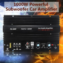 2X 12V 1000W Voiture Audio Haute Puissance Amplificateur Amplificateur Conseil Puissant Caisson de Basses Basse Ampli PA-80D