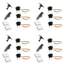 4 Set XK K110 Upgrade K110S Servo Main Frame and Servo Plate for XK K110 K110S RC Helicopter Upgrade Parts