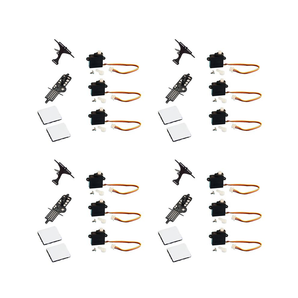 4 Set Xk K110 Upgrade K110s Servo Main Frame And Servo Plate For Xk K110 K110s Rc Helicopter Upgrade Parts 4712360545133