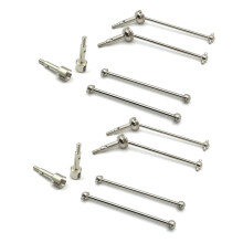 8Pcs Metal Front & Rear CVD Drive Shaft for  144001 124018 124019 RC Car Upgrade Parts Accessories