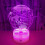 3D-nattlys for fly – LED-illusjonslampe, USB/batteri 2
