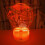 3D-nattlys for fly – LED-illusjonslampe, USB/batteri 3