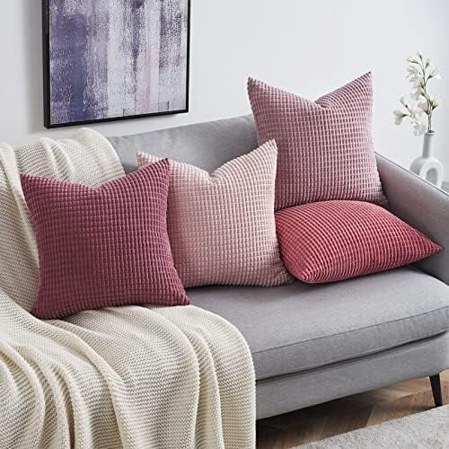 Fodere per cuscini in velluto a coste 60x60 cm, set da 4 1