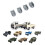 8X for WPL D12 B14 B24 B16 B36  Leaf Springs Fixed  Mounting Bracket,Titanium 5