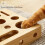 Bosca Scratch Puzal Cat Adhmaid le Liathróid Maze 4