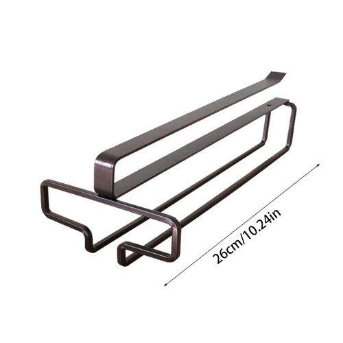 Portabicchiere da vino sottopensile – Acciaio inox, 28 cm 2