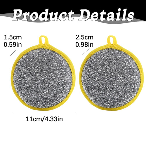 Chiffon de nettoyage double face ultra-résistant 4,33 x 0,59 po 1 pièce 2