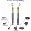 Καλώδιο οργάνου TRS 1/4" 15ft2-Pack, καλώδιο στερεοφωνικού ήχου 6,35 mm για κιθάρα, μπάσο, 3
