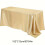 Polyester satin tablecloth beige 60x84 inches 3