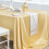Polyester satin tablecloth beige 60x84 inches 5
