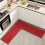 Corner Sink Kitchen Mat L-Shaped Absorbent Anti-Slip Red 7