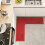 Corner Sink Kitchen Mat L-Shaped Absorbent Anti-Slip Red 8