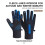 Sky Blue Windproof Touchscreen Gloves with Fleece Lining, 1 3