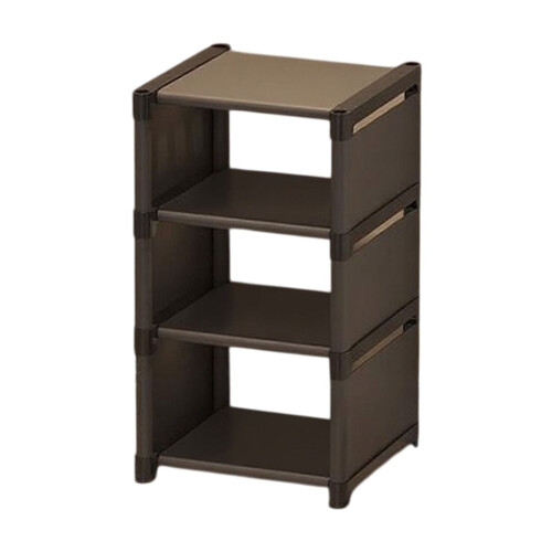 AuroraX 4-Tier Adjustable Shoe Rack, Black 1