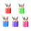 5-Pack Pencil Cup Set with Pencil Tip Design 4