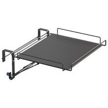 (1 pcs)Foldable Cabinet Door Storage Shelf Expandable-Black