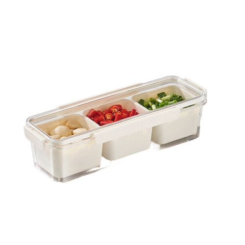 Sturdy Plastic Spice Box With Dividers Ideal For Storing-L