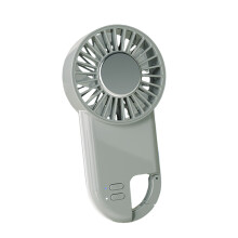 Portable 3 Speed Rechargeable Handheld Fan Desktop Stand-Grey