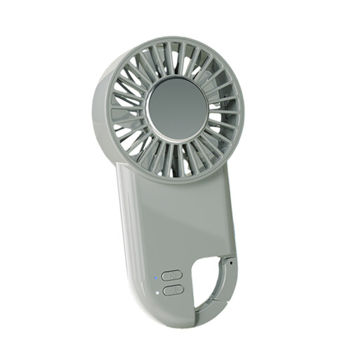 Portable 3 Speed Rechargeable Handheld Fan Desktop Stand-Grey