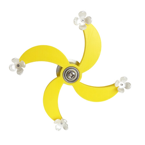 Unique 4 Leaves Themed Interactively Toy Parrots-Yellow