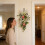 Artificial Hanging Floral Swag with Ribbon – Polyester 5