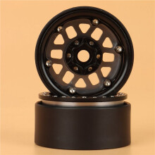 8 STÜCK 1.9 Metall Beadlock 12 Loch Rad Naben Felgen für 1/10 RC Crawler Axial SCX10 90046 AXI03007 für TRX4 D90,1