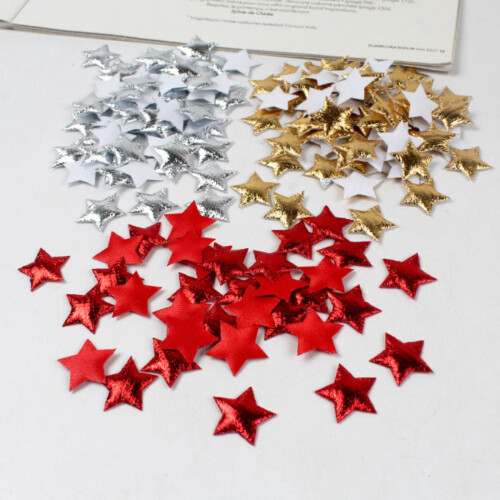 Gold Foam Star Embellishments 100 Pieces 1