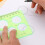 Geometric Drafting Stencils and Clear Green Ruler Set 11 4