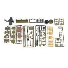 2X para 1/16 Henglong Tank 3898-1 USA Sherman M4A3 RC Tanque Plástico Soldado Acessórios Bolsa Peças