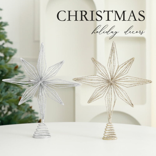 Lighted Star Tree Topper 11.8 Inch 2