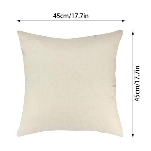Oster-Kissenbezug-Set 45x45cm 4-teilig Polyester-Leinen 1