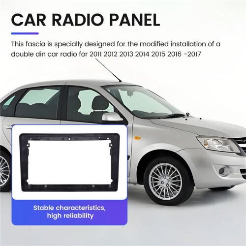 2Din 9 Polegadas Controle de Carro para Painel de RáDio com Moldura de áUdio para  Granta 2011 - 2017 1