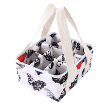 9 Compartment Eggs Collection Basket From Strong-White chicken