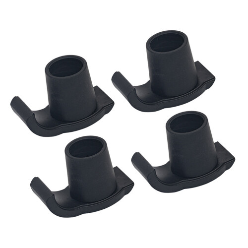 4 Stück Walker Gliders Ski Gummifüße Senioren-Schwarz