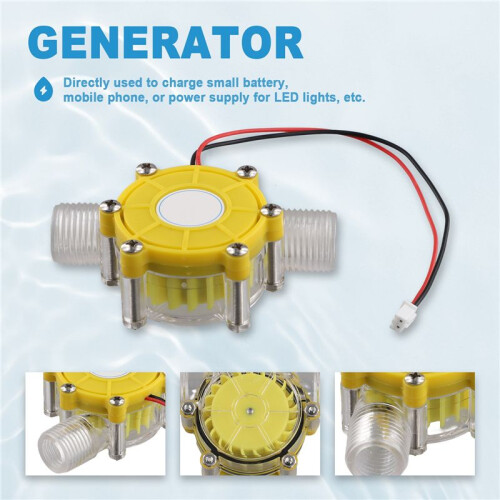 10W Water Flow Pump   Generator Turbine Flow Hydraulic Conversion 5V 2