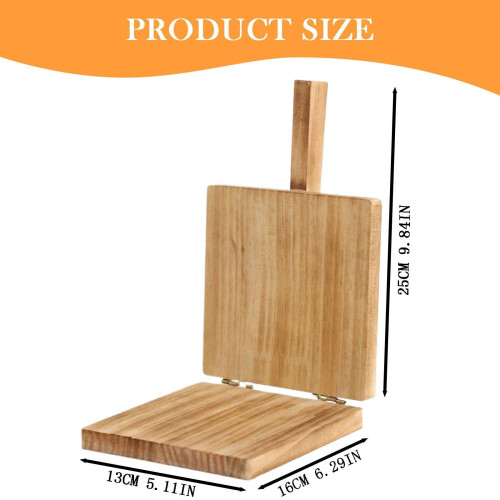 Houten dumplingpers/tortillamaker (1 stuk) 1