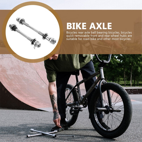 4-Piece Iron Quick-Release Bike Axle Kit 2