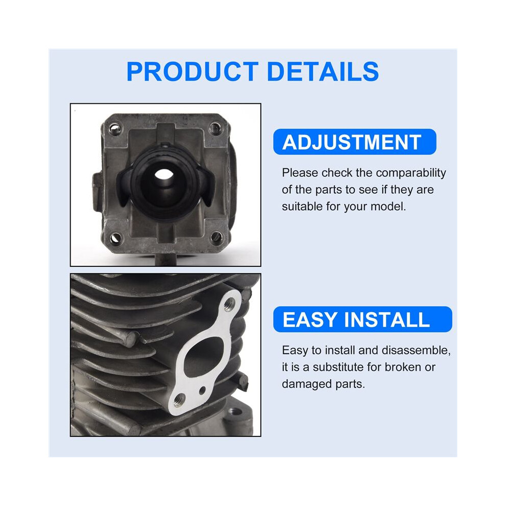 41.1Mm Chainsaw Cylinder And Gasket Piston Assy Grooved Bearing Kit For Partner 350 Partner 351 Silver 4712023264753